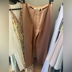 Vintage Valentino silk wide leg Trousers